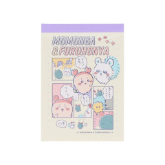 Japan Chiikawa Mini Notepad - Comic / Momonga & Furuhonya Kani-chan