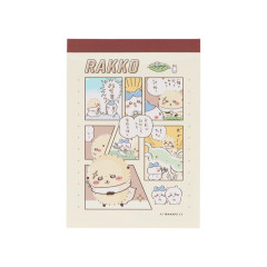 Japan Chiikawa Mini Notepad - Comic / Rakko Sea Otter