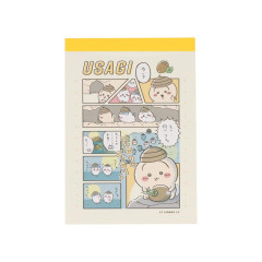 Japan Chiikawa Mini Notepad - Comic / Rabbit