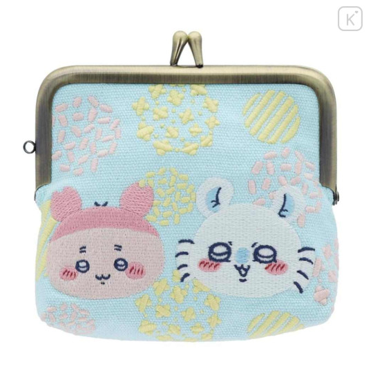 Japan Chiikawa Embroidery Mini Pouch - Momonga & Furuhonya Kani-chan - 1