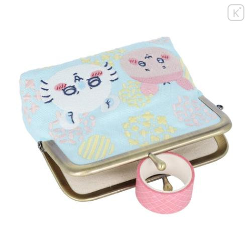 Japan Chiikawa Embroidery Mini Pouch - Momonga & Furuhonya Kani-chan - 4