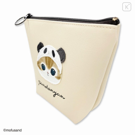 Japan Mofusand Fluffy Boat-shaped Pouch - Cat / Panda - 4