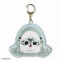 Japan Mofusand Embroidery Keychain - Cat : Shark Happy - 1