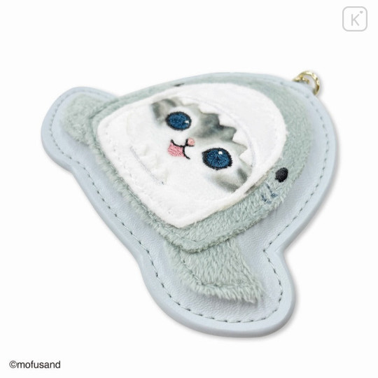Japan Mofusand Embroidery Keychain - Cat : Shark Happy - 5