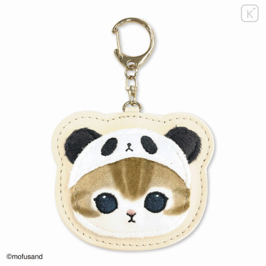 Japan Mofusand Fluffy Keychain - Cat / Panda - 1