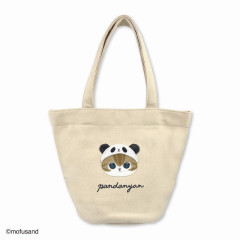 Japan Mofusand Fluffy Mini Tote Bag - Cat / Panda