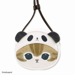 Japan Mofusand Fluffy Pochette Shoulder Bag - Cat / Panda