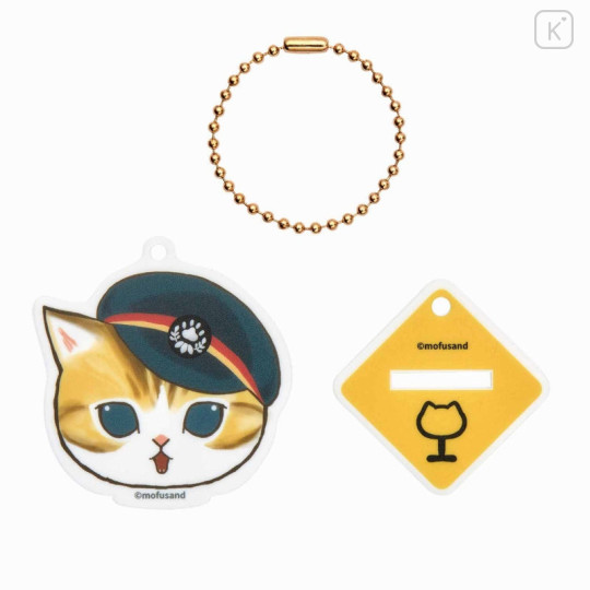 Japan Mofusand Mofumofu Station Acrylic Stand & Keychain - Cat / Station Stuff - 4