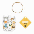 Japan Mofusand Mofumofu Station Acrylic Stand & Keychain - Cat / Crowded Train - 4