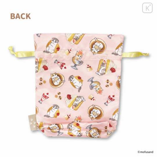 Japan Mofusand Drawstring Bag - Cat / Dessert - 4