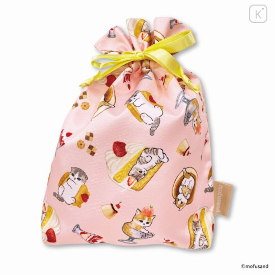 Japan Mofusand Drawstring Bag - Cat / Dessert - 5