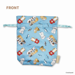 Japan Mofusand Drawstring Bag - Cat / Sea Creatures