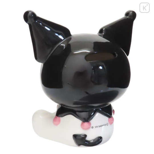 Japan Sanrio Ceramic Piggy Bank - Kuromi - 2