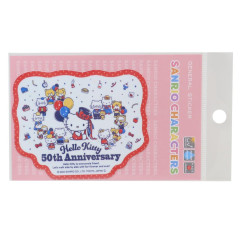 Japan Sanrio Vinyl Sticker - Always Be With You / Hello Kitty 50th Anniversary