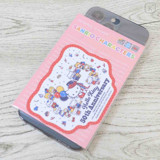 Japan Sanrio Vinyl Sticker - Always Be With You / Hello Kitty 50th Anniversary - 2