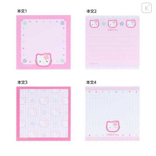 Japan Sanrio Memo Pad - Hello Kitty / Y2k Houndstooth - 4