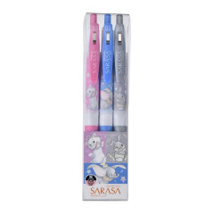Japan Disney Store Sarasa Clip Gel Pen Set - Marie & Dumbo & Tonsuke