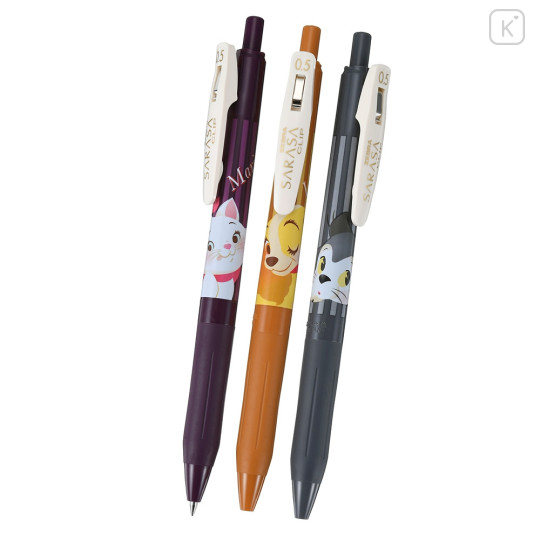 Japan Disney Store Sarasa Clip Gel Pen Set - Lady & Figaro & Marie / Vintage - 2