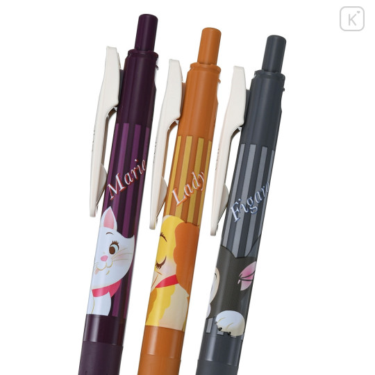 Japan Disney Store Sarasa Clip Gel Pen Set - Lady & Figaro & Marie / Vintage - 4