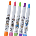 Japan Disney Store Juice Up Gel Pen 5pcs Set - Mickey & Friends / Latte - 3