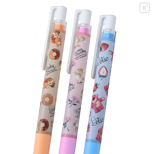 Japan Disney Store Juice Up Gel Pen Set - Lady & Miss Bunny & Lotso - 3