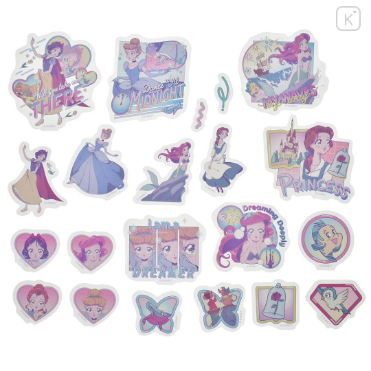 Japan Disney Store Clear Sticker Set - Disney Princesses - 2