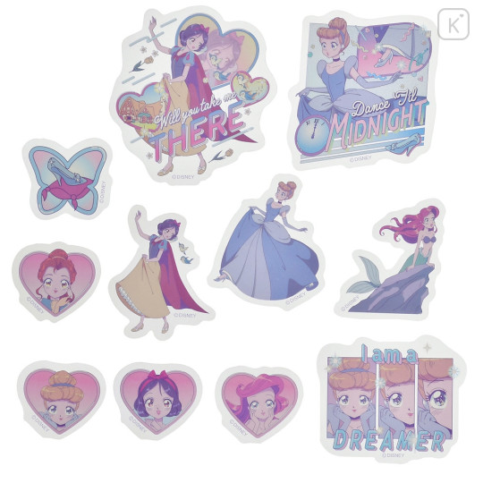 Japan Disney Store Clear Sticker Set - Disney Princesses - 3