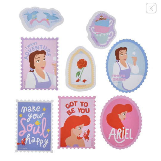 Japan Disney Store Clear Sticker Set - Disney Princess - 4