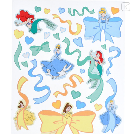 Japan Disney Store Ribbon Sticker Collection - Cinderella & Ariel & Belle - 3