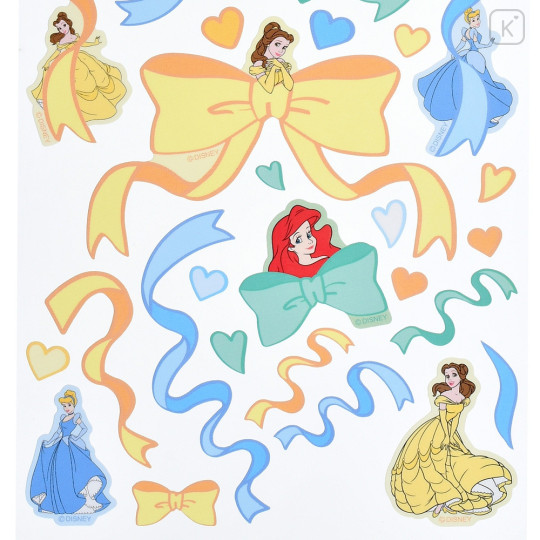 Japan Disney Store Ribbon Sticker Collection - Cinderella & Ariel & Belle - 4