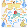 Japan Disney Store Ribbon Sticker Collection - Cinderella & Ariel & Belle - 4