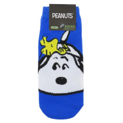 Japan Peanuts Socks - Snoopy & Woodstock / Blue