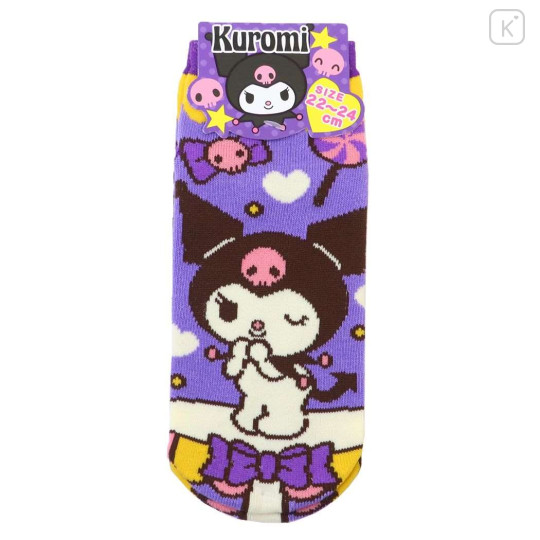 Japan Sanrio Socks - Kuromi / Show Time - 1