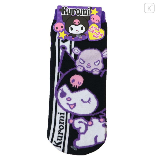 Japan Sanrio Socks - Kuromi : Baku Black - 1