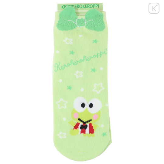 Japan Sanrio Socks - Keroppi / Ribbon - 1