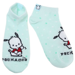 Japan Sanrio Rib Socks - Pochacco / Hello
