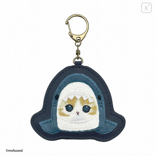 Japan Mofusand Embroidery Keychain - Cat : Shark - 1