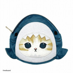 Japan Mofusand Small Pouch & Tissue Case - Cat / Shark