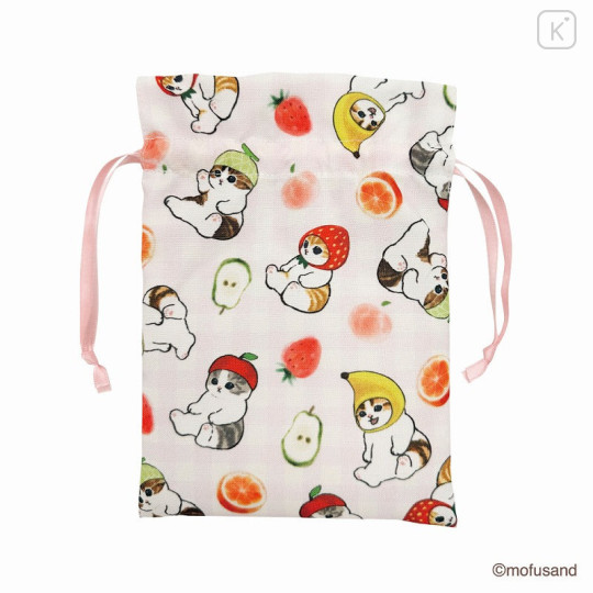 Japan Mofusand Drawstring Bag - Cat / Fruits - 1