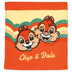Japan Disney Wash Towel Handkerchief - Chip & Dale / Retro