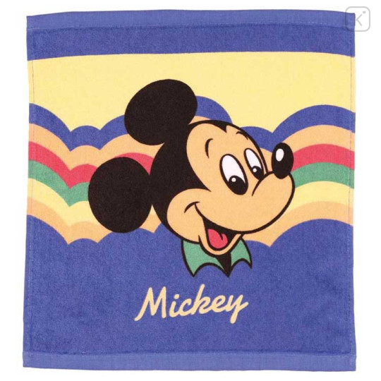 Japan Disney Wash Towel Handkerchief - Mickey Mouse / Retro - 1