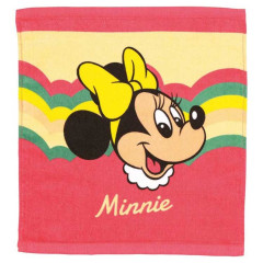 Japan Disney Wash Towel Handkerchief - Minnie Mouse / Retro