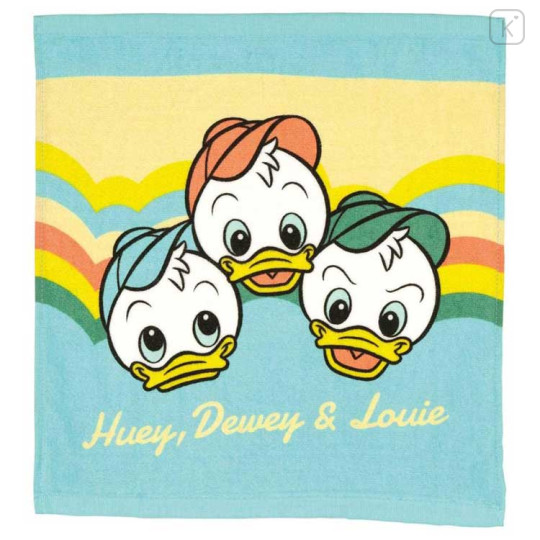 Japan Disney Wash Towel Handkerchief - Donald Nephew / Retro - 1