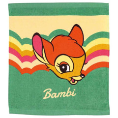 Japan Disney Wash Towel Handkerchief - Bambi / Retro