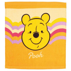 Japan Disney Wash Towel Handkerchief - Pooh / Retro