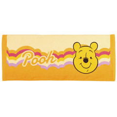 Japan Disney Face Towel - Pooh / Retro