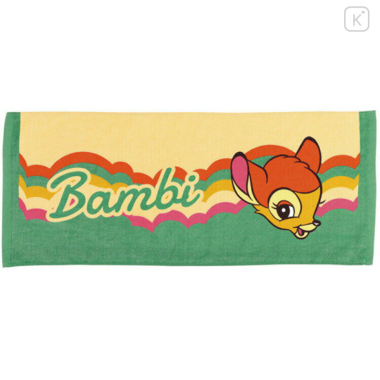 Japan Disney Face Towel - Bambi / Retro - 1