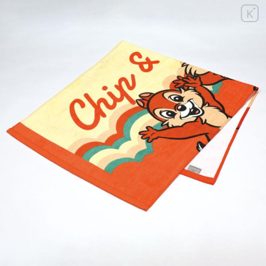 Japan Disney Bath Towel - Chip & Dale / Retro - 2