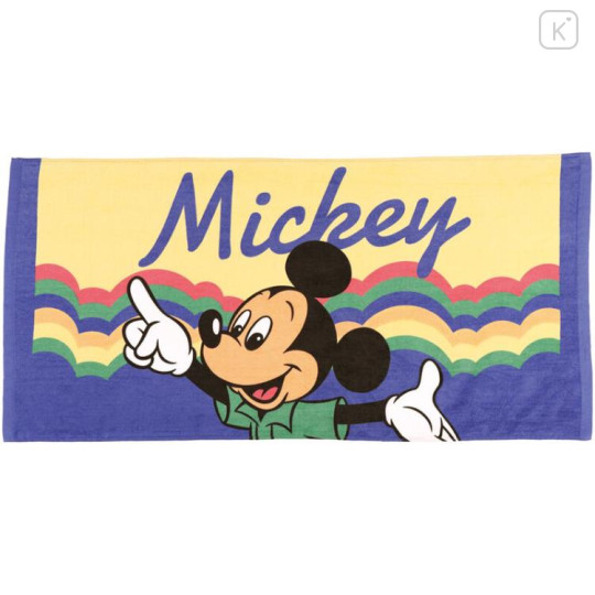 Japan Disney Bath Towel - Mickey Mouse / Retro - 1