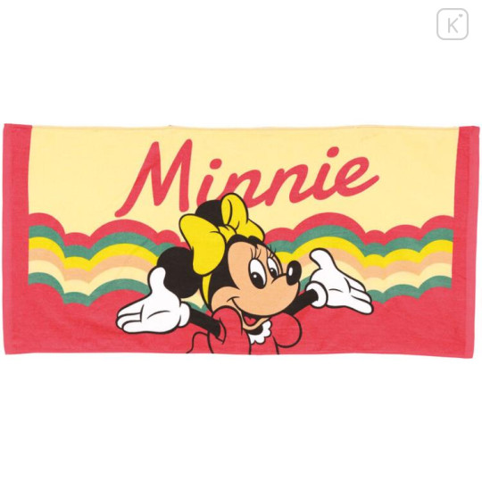 Japan Disney Bath Towel - Minnie Mouse / Retro - 1